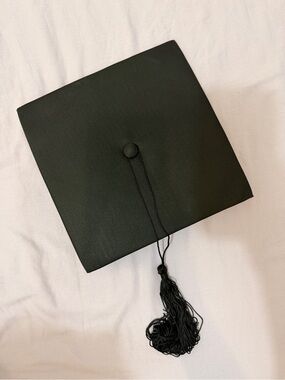 Classic Black Graduation Cap with Tassel